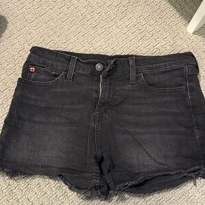 Hudson black shorts mid rise